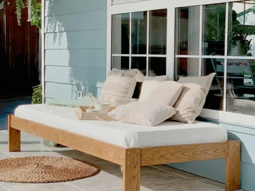 Bose_Roble5 Cama En Madera Natural Roble 100% Maciza Ref: Bose