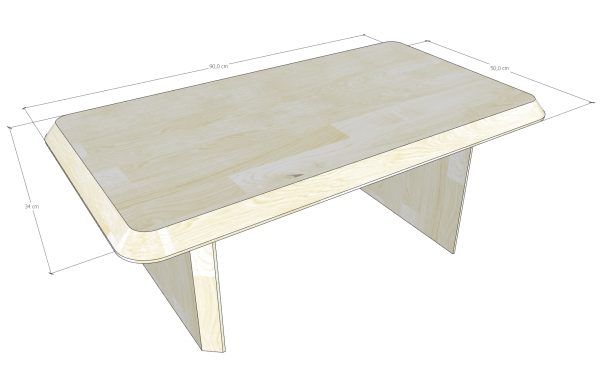 Mesa Centro Madera Maciza Roble Flormorado Nogal Coffee Muebles Maciza36