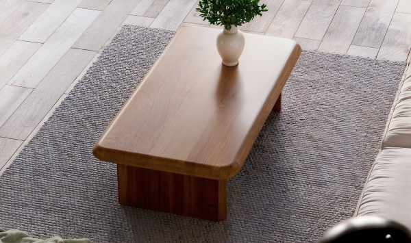 Mesa Centro Madera Maciza Roble Flormorado Nogal Coffee Muebles Maciza36