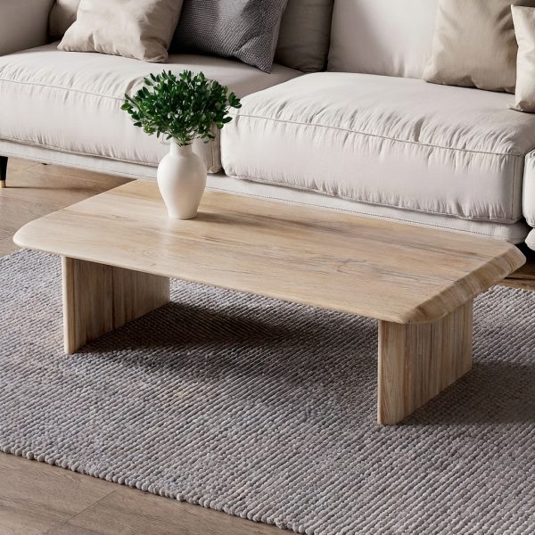 Mesa Centro Madera Maciza Roble Flormorado Nogal Coffee Muebles