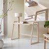 Escritorio Madera Maciza Transformable Plegable Muebles Coffee Flormorado Roble Nogal