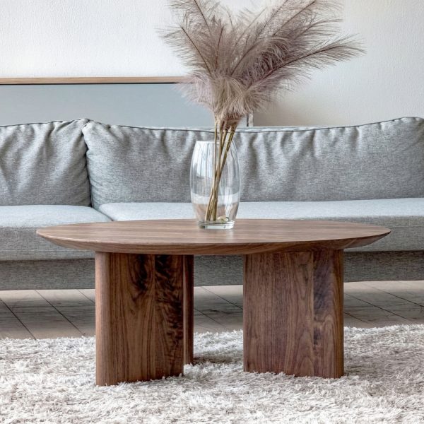 Mesa Centro Madera Maciza Roble Flormorado Nogal Coffee Muebles