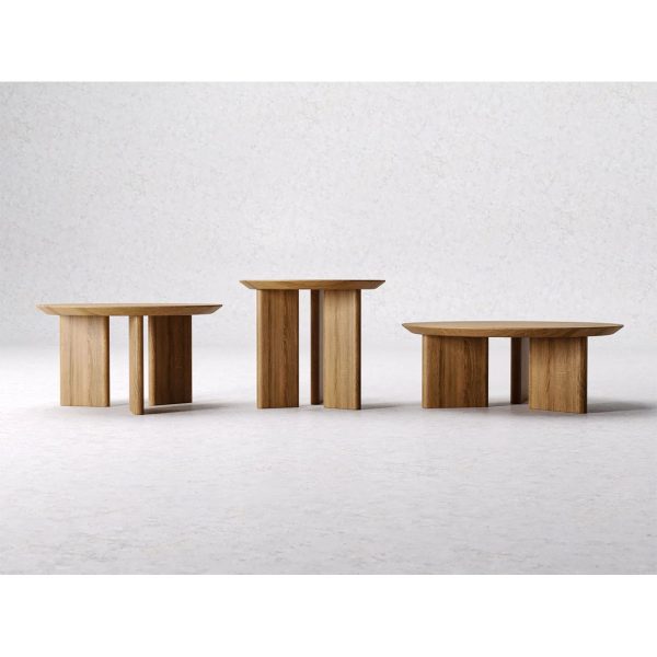 Mesa Centro Madera Maciza Roble Flormorado Nogal Coffee Muebles