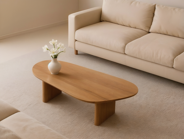 Maciza39Roble2 Mesa Centro Madera Maciza Roble Flormorado Nogal Coffee Muebles