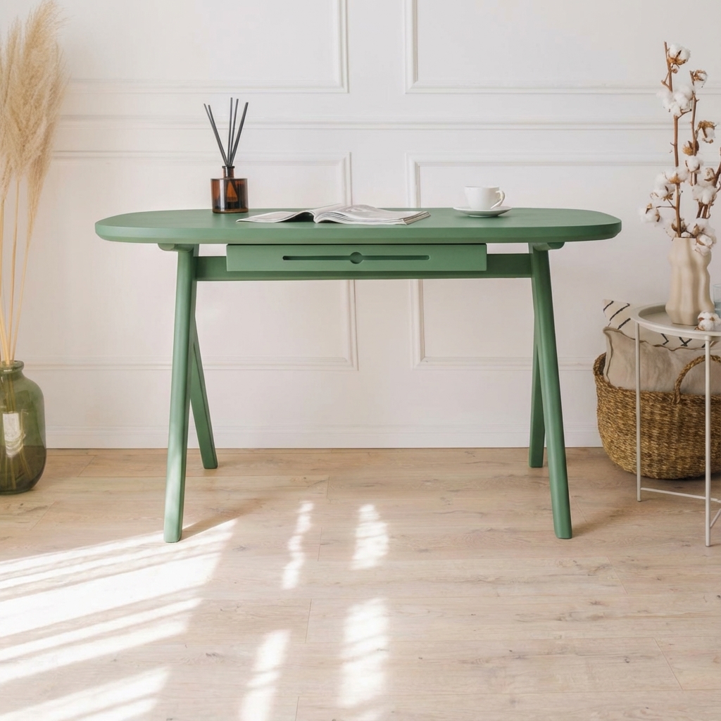 Maciza70 Verde Escritorio Lacado Mate Coffee Muebles