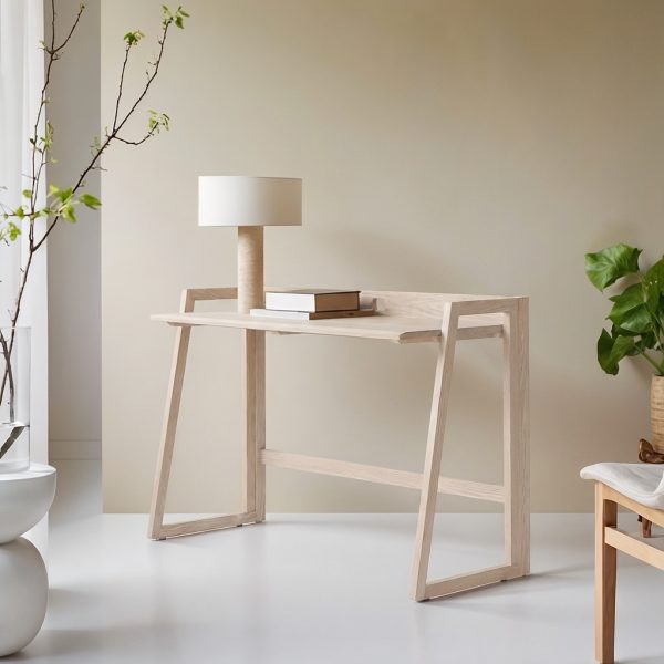 Escritorio Madera Maciza Transformable Plegable Muebles Coffee Flormorado Roble Nogal