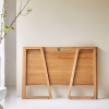 Escritorio Madera Maciza Transformable Plegable Muebles Coffee Flormorado Roble Nogal