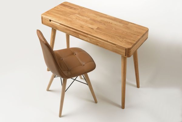 Escritorio De Madera 100% Maciza De Roble Ref: Maciza74