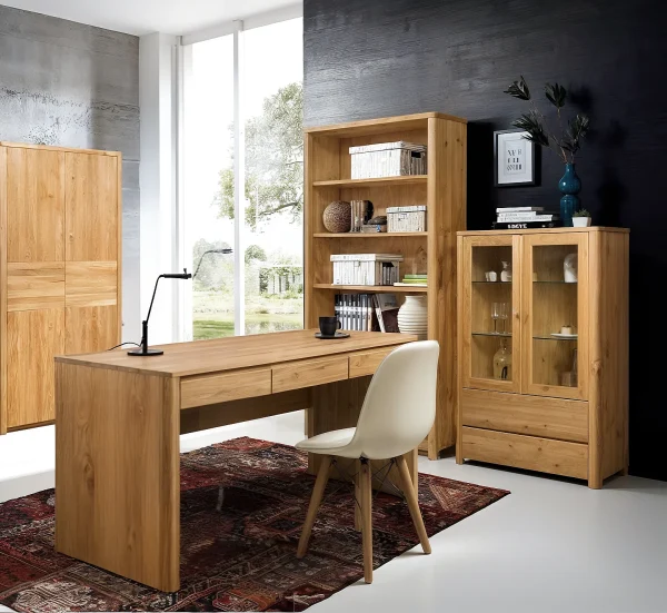 Escritorio De Madera 100% Maciza De Roble Ref: Maciza78