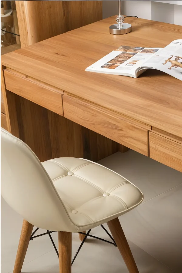Escritorio De Madera 100% Maciza De Roble Ref: Maciza78