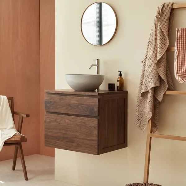 Mueble De Baño En Madera 100% Maciza Roble Ref: WC2