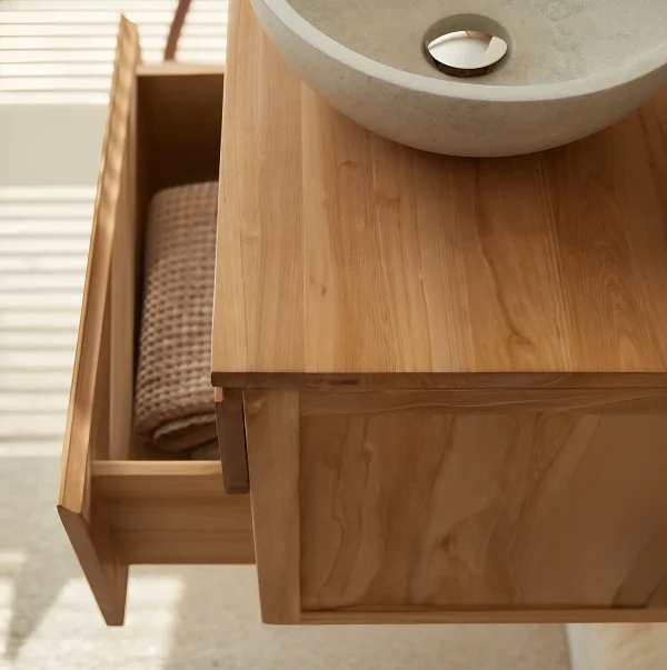 Mueble De Baño En Madera 100% Maciza Roble Ref: WC2