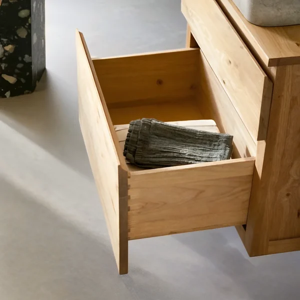 Mueble De Baño En Madera 100% Maciza Roble Ref: WC2