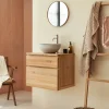Mueble De Baño En Madera 100% Maciza Roble Ref: WC2