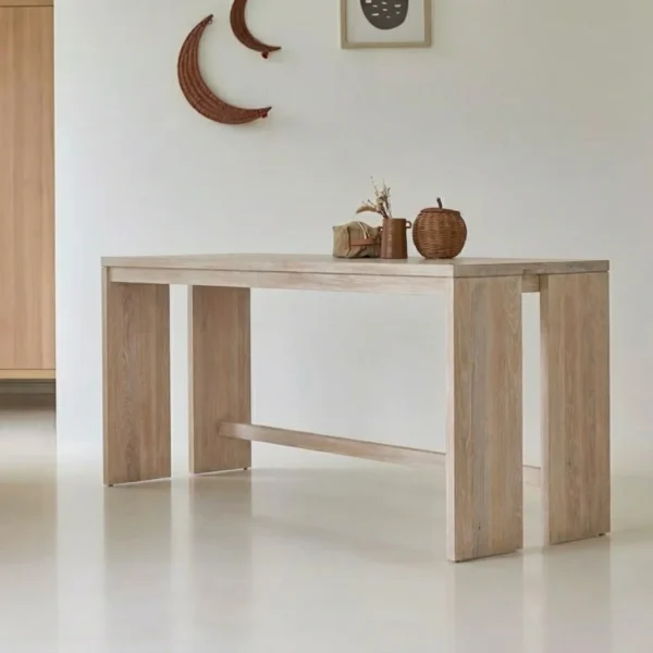 maciza75Flormorado1 Escritorio De Madera 100% Maciza De Roble Ref: Maciza75