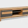 Mueble de Tv en Madera 100% Maciza de Roble Ref: Cappuccino5