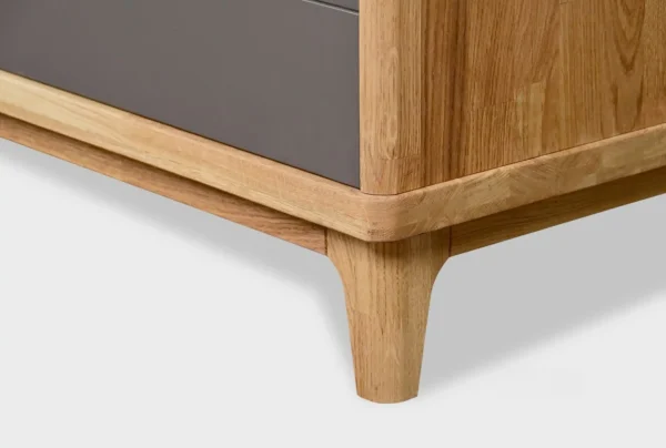 Mueble de Tv en Madera 100% Maciza de Roble Ref: Cappuccino5