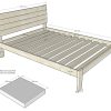 Dimensiones Testa Cama Doble Matrimonial Madera 100% Maciza De Roble Ref Testa