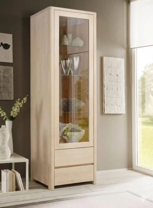 Mueble Vajillero - Vitrina Maciza203 elaborado Madera 100% Solida