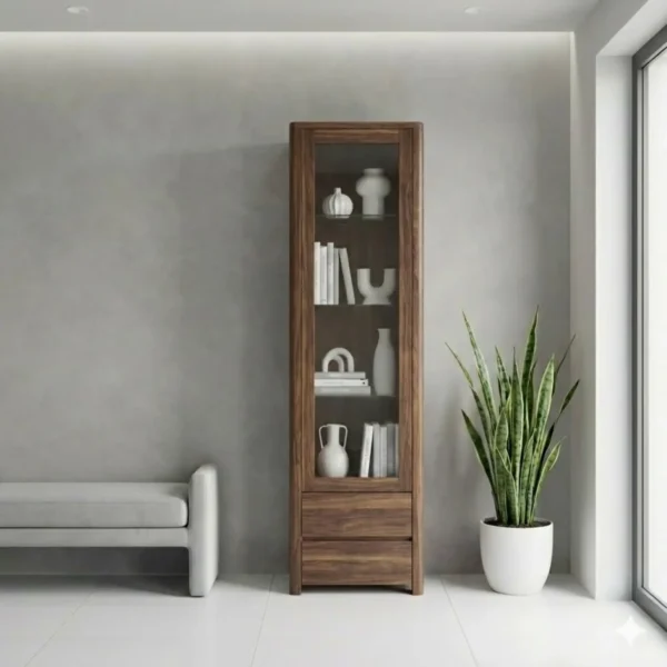 Mueble Vajillero - Vitrina Maciza203 elaborado Madera 100% Solida