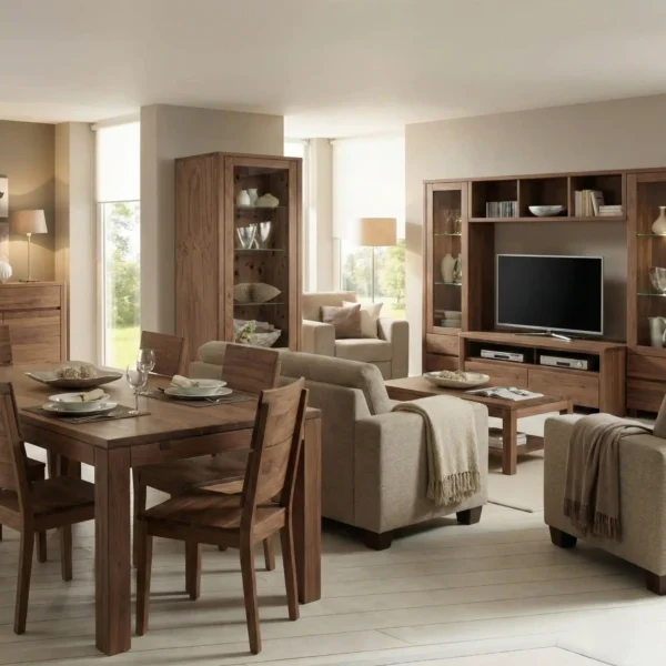 Mueble Vajillero - Vitrina Maciza203 elaborado Madera 100% Solida