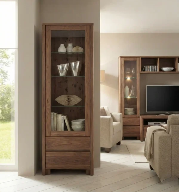 Mueble Vajillero - Vitrina Maciza203 elaborado Madera 100% Solida