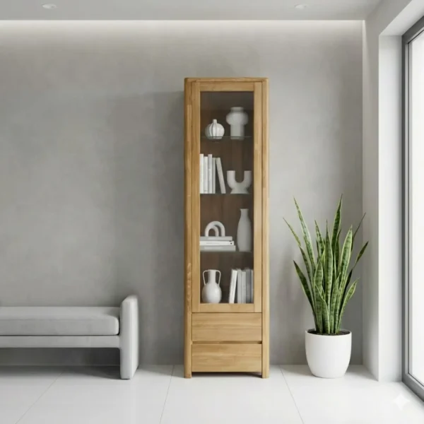 Mueble Vajillero - Vitrina Maciza203 elaborado Madera 100% Solida