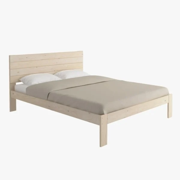 Cama Doble Matrimonial Madera 100% Maciza De Roble Ref Testa