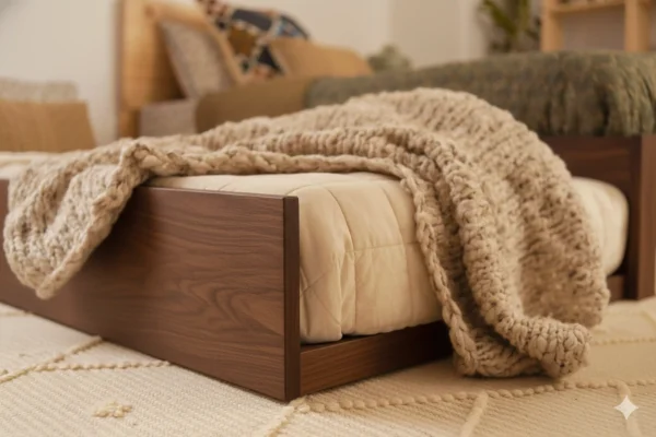 Nido Auxiliar En Madera Natural Roble 100% Maciza