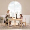 maciza79_PIno4 Escritorio Convertible En Mesa De Comedor En Madera 100% Maciza De Roble