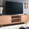 Mueble De Tv En Madera 100% Maciza De Roble Ref: Latte