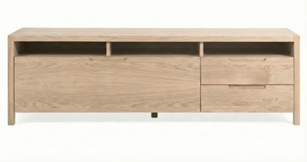 Mueble De Tv En Madera 100% Maciza De Roble Ref: Maciza10