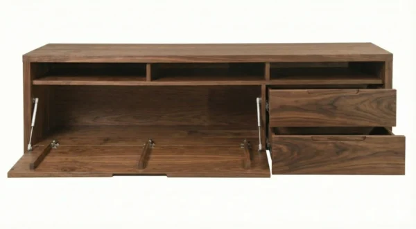 Mueble De Tv En Madera 100% Maciza De Roble Ref: Maciza10