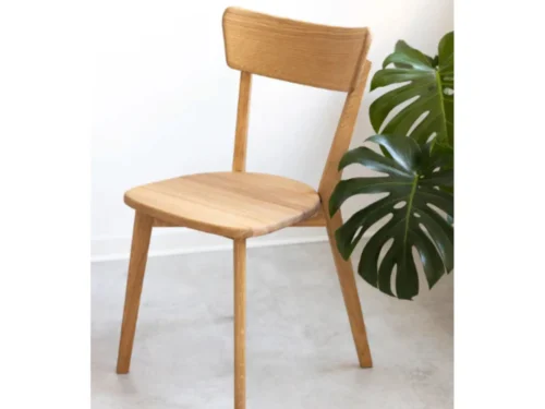 Silla Para Comedor Madera 100% Maciza Roble Ref: Maciza501