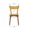 Silla Para Comedor Madera 100% Maciza Roble Ref: Maciza501