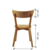 Silla Para Comedor Madera 100% Maciza Roble Ref: Maciza501