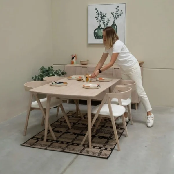 Silla Para Comedor Madera 100% Maciza Roble Ref: Maciza502