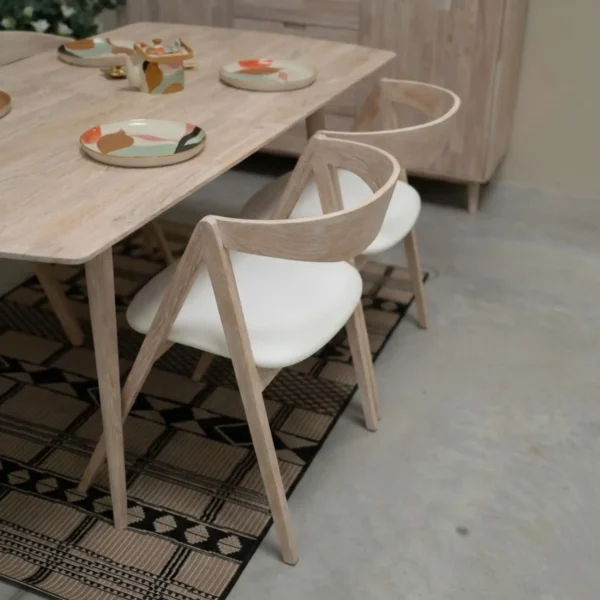 Silla Para Comedor Madera 100% Maciza Roble Ref: Maciza502