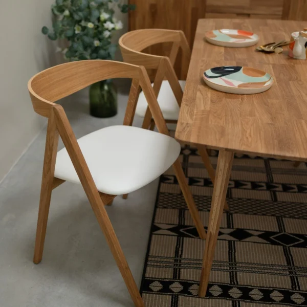 Silla Para Comedor Madera 100% Maciza Roble Ref: Maciza502