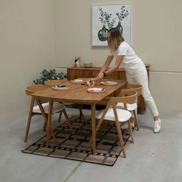 Silla Para Comedor Madera 100% Maciza Roble Ref: Maciza502