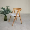 Silla Para Comedor Madera 100% Maciza Roble Ref: Maciza502