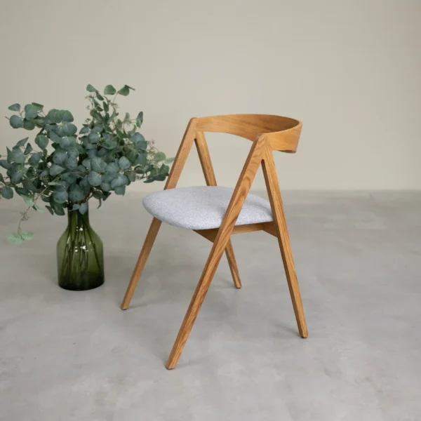 Silla Para Comedor Madera 100% Maciza Roble Ref: Maciza502