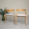 Silla Para Comedor Madera 100% Maciza Roble Ref: Maciza502
