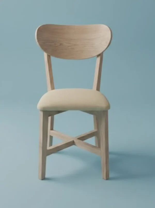 Silla Para Comedor Madera 100% Maciza Roble Ref: Maciza503