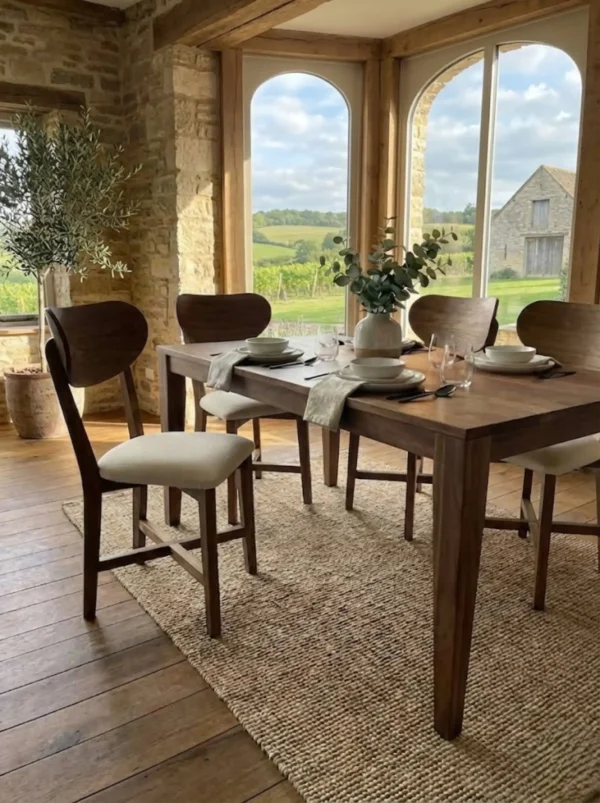 Silla Para Comedor Madera 100% Maciza Roble Ref: Maciza503