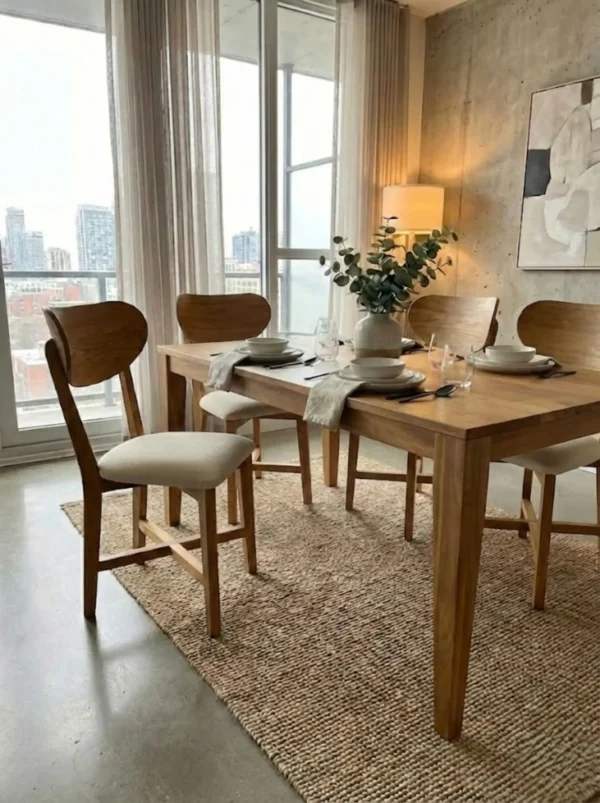 Silla Para Comedor Madera 100% Maciza Roble Ref: Maciza503