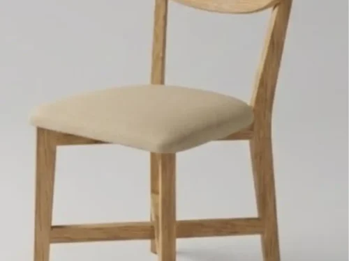 Silla Para Comedor Madera 100% Maciza Roble Ref: Maciza503