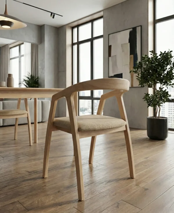 Silla Para Comedor Madera 100% Maciza Roble Ref: Maciza504