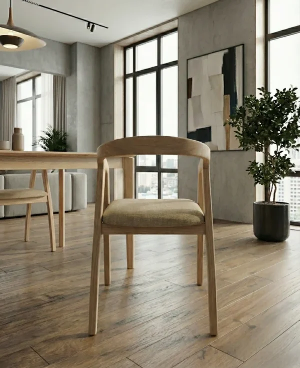 Silla Para Comedor Madera 100% Maciza Roble Ref: Maciza504