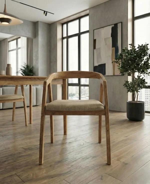 Silla Para Comedor Madera 100% Maciza Roble Ref: Maciza504